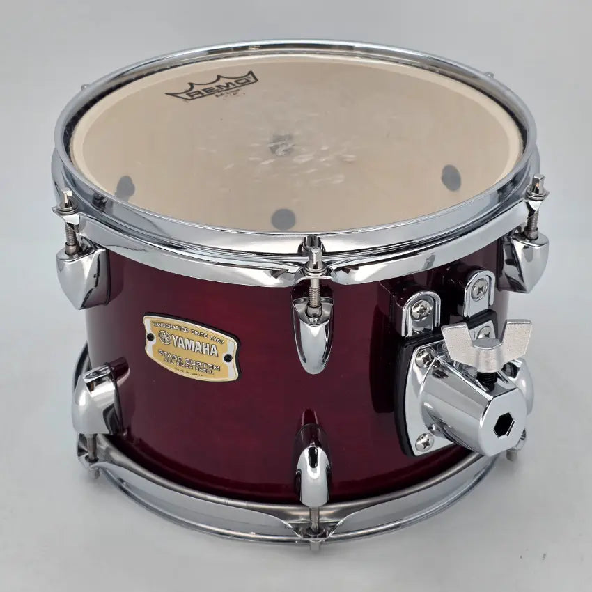 Used Yamaha Stage Custom Birch Rack Tom 10x7 Cranberry Red - Good - Drum Center Of Portsmouth
