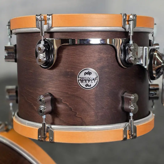 Used PDP Concept Classic 4pc Drum Set Walnut w/Natural Hoops - Good - Drum Center Of Portsmouth