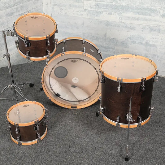 Used PDP Concept Classic 4pc Drum Set Walnut w/Natural Hoops - Good - Drum Center Of Portsmouth