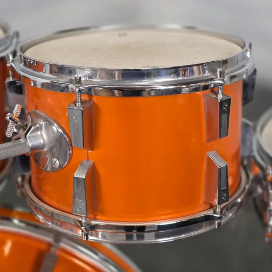 Used Vintage Sonor Champion 5pc Drum Set Metallic Orange w/Hardware - Very Good - Drum Center Of Portsmouth