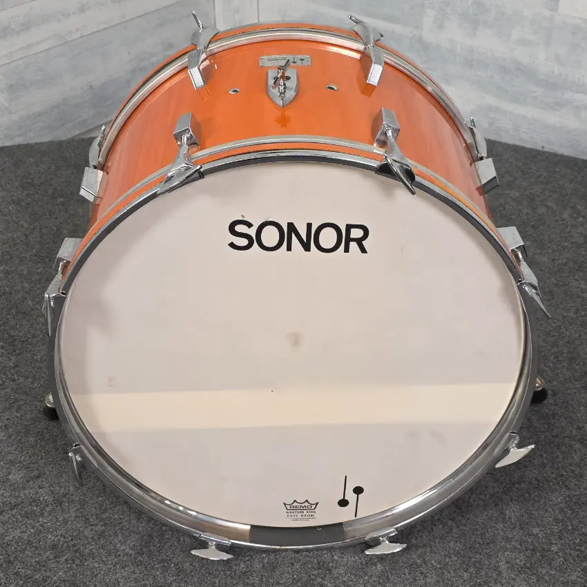Used Vintage Sonor Champion 5pc Drum Set Metallic Orange w/Hardware - Very Good - Drum Center Of Portsmouth