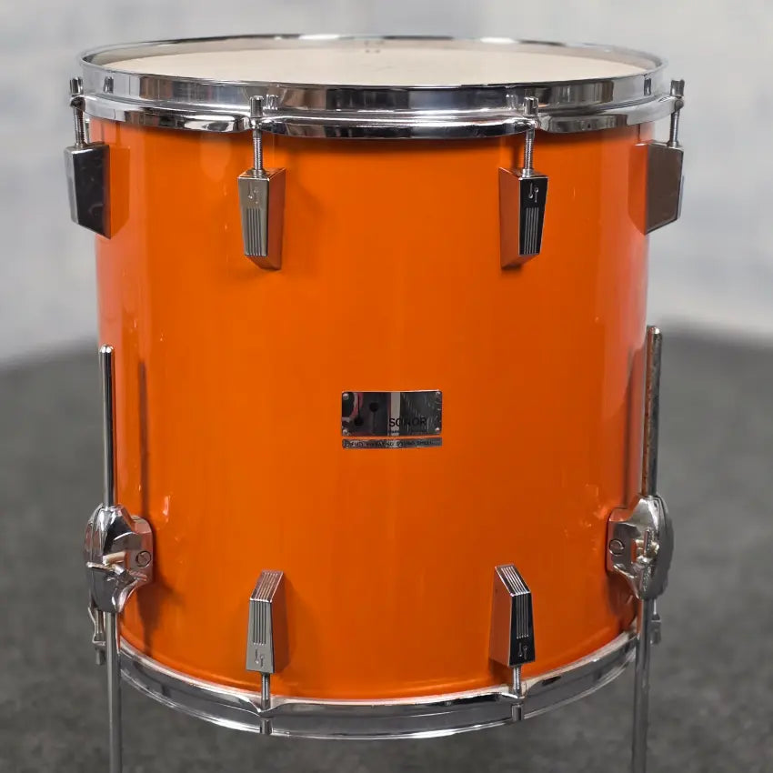 Used Vintage Sonor Champion 5pc Drum Set Metallic Orange w/Hardware - Very Good - Drum Center Of Portsmouth
