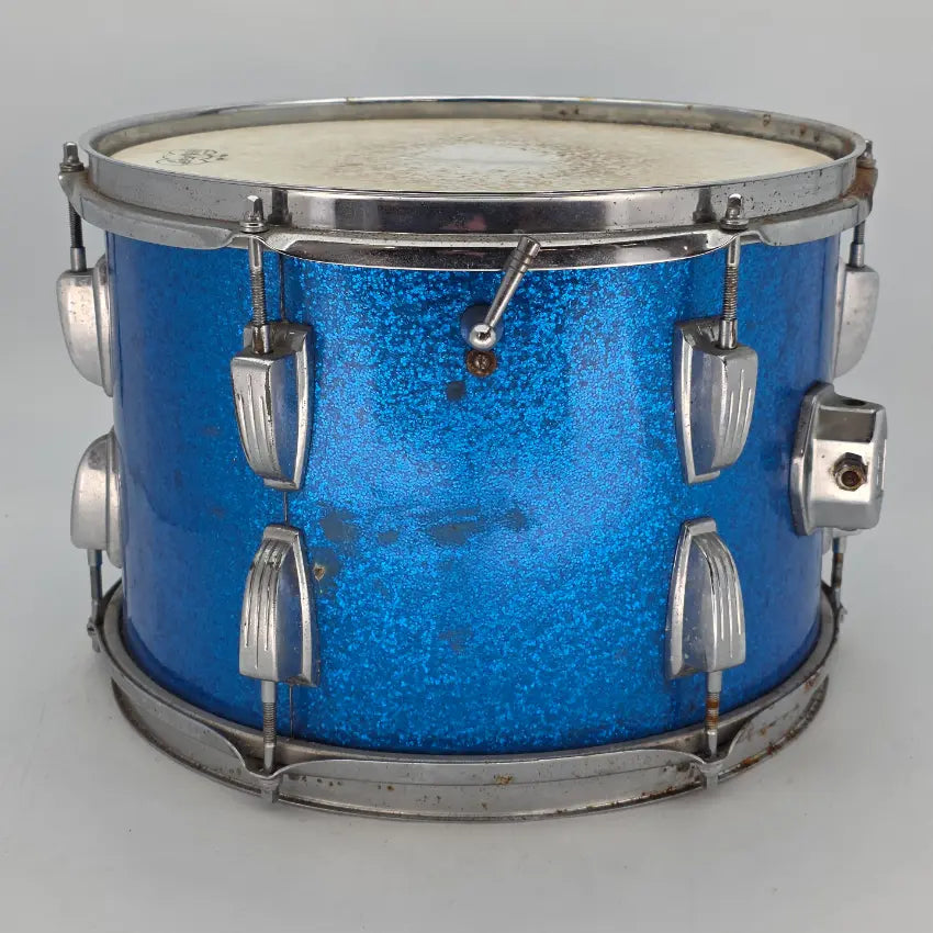 Used Vintage Ludwig Tom 13x9 Blue Sparkle - Fair - Drum Center Of Portsmouth