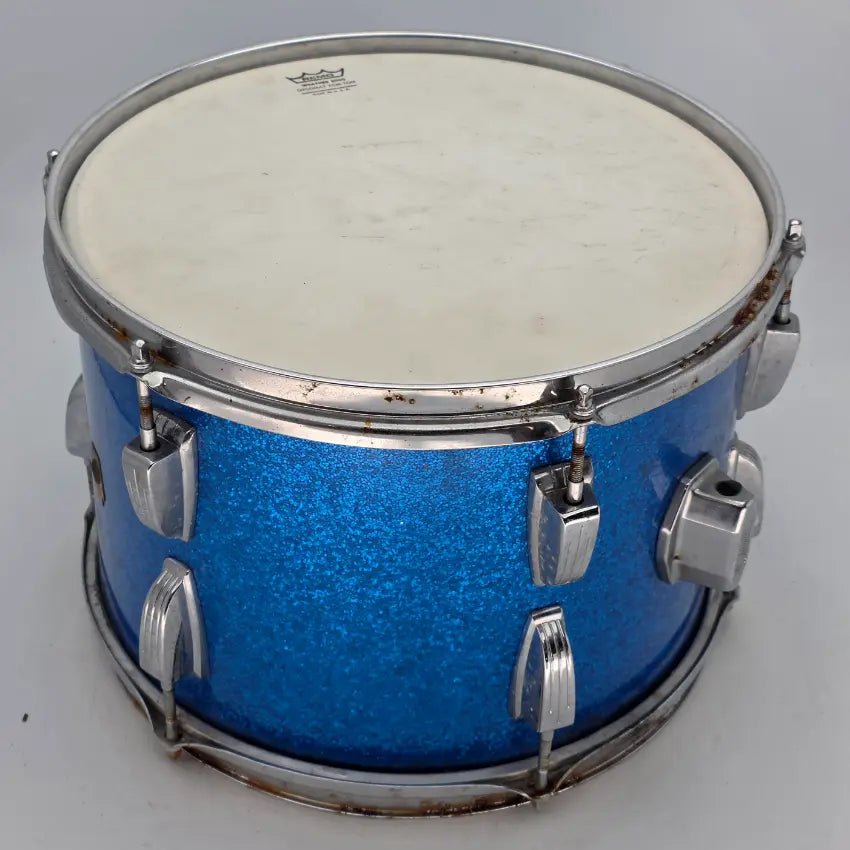 Used Vintage Ludwig Tom 13x9 Blue Sparkle - Fair - Drum Center Of Portsmouth
