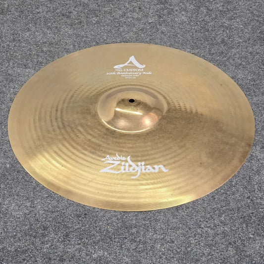 Used Zildjian A Custom 20th Anniversary Ride Cymbal 21" 2466 grams - Good - Drum Center Of Portsmouth