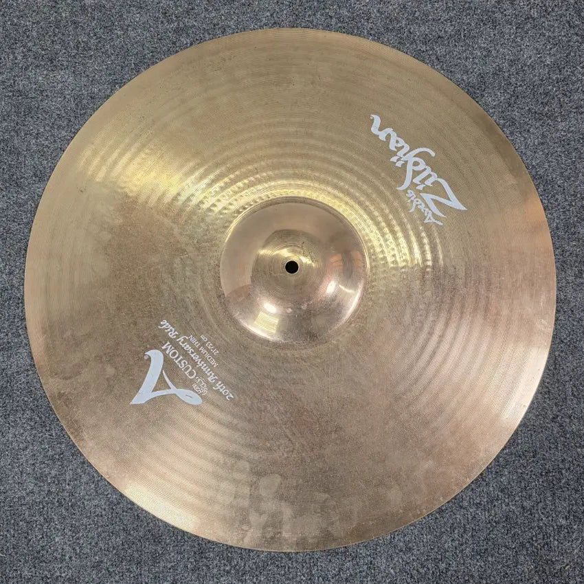 Used Zildjian A Custom 20th Anniversary Ride Cymbal 21" 2466 grams - Good - Drum Center Of Portsmouth