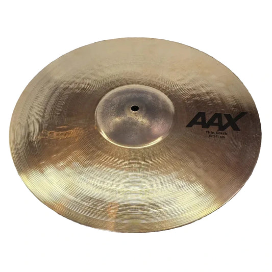 Used Sabian AAX Brilliant Thin Crash Cymbal 16 - Very Good - Drum Center Of Portsmouth