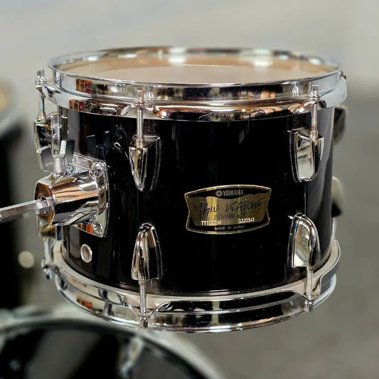 Used Yamaha MIJ Manu Katche 4pc Drum Set Piano Black - Very Good - Drum Center Of Portsmouth