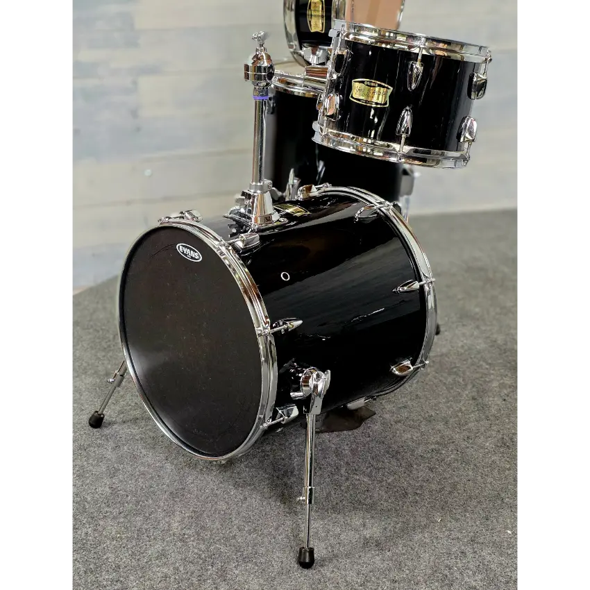 Used Yamaha MIJ Manu Katche 4pc Drum Set Piano Black - Very Good - Drum Center Of Portsmouth