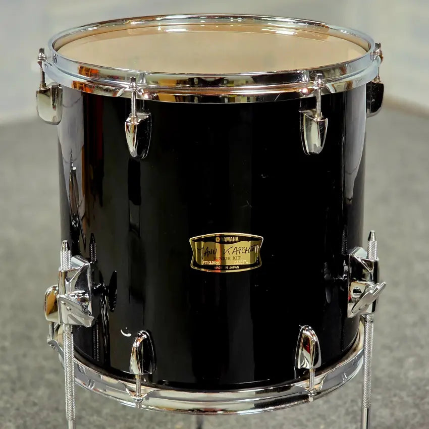 Used Yamaha MIJ Manu Katche 4pc Drum Set Piano Black - Very Good - Drum Center Of Portsmouth