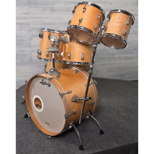 Used Vintage Ludwig 7pc Drum Set Thermogloss - Fair - Drum Center Of Portsmouth