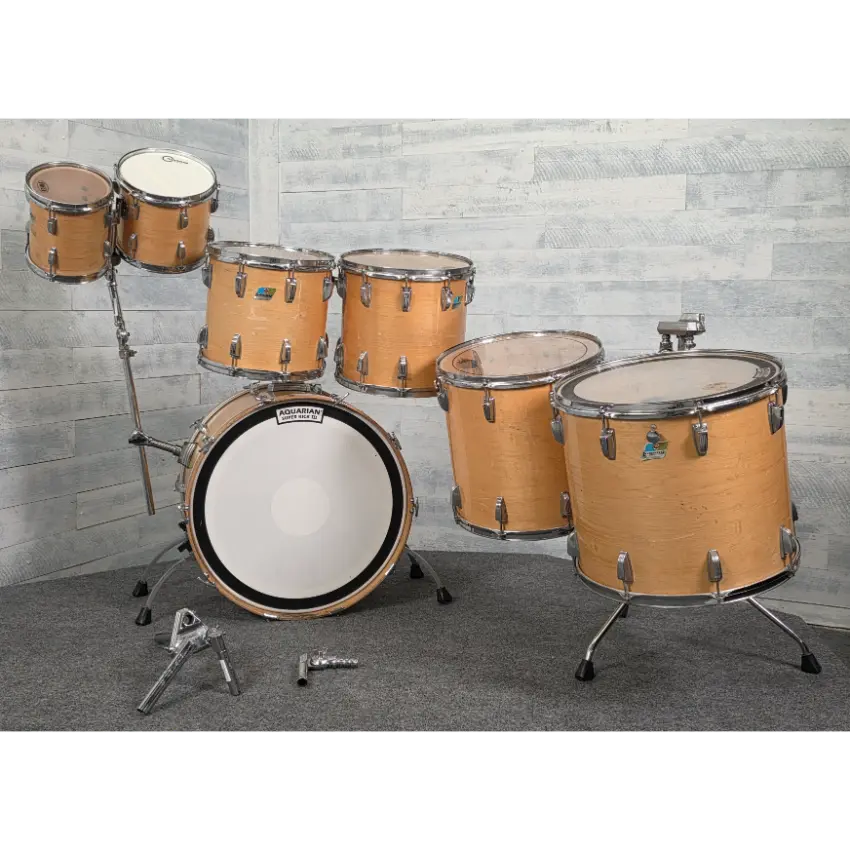 Used Vintage Ludwig 7pc Drum Set Thermogloss - Fair - Drum Center Of Portsmouth