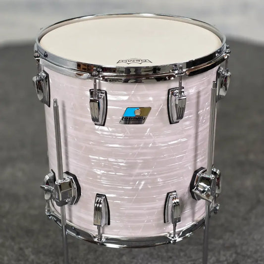 Used Ludwig Classic Maple 3pc Drum Set 70s White Marine Pearl - Very Good - Drum Center Of Portsmouth