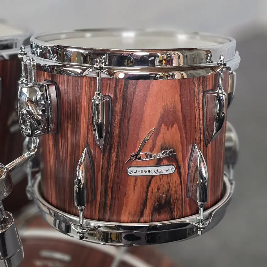 Used Sonor Vintage 4pc Drum Set Rosewood Semi Gloss - Good - Drum Center Of Portsmouth