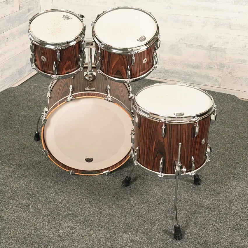 Used Sonor Vintage 4pc Drum Set Rosewood Semi Gloss - Good - Drum Center Of Portsmouth