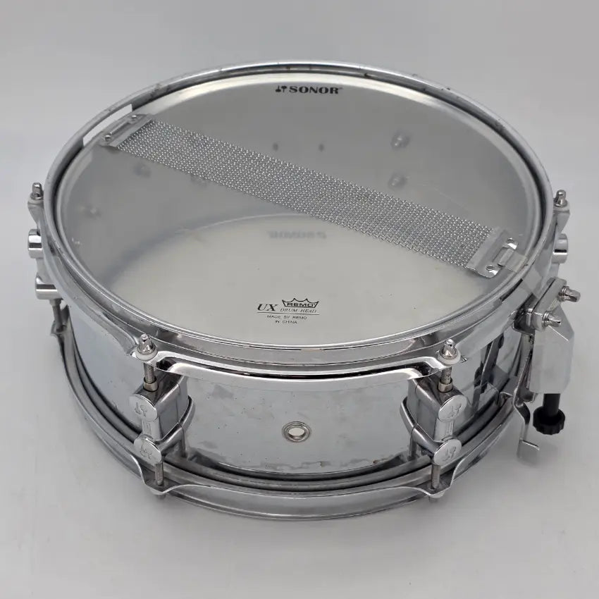 Used Sonor Martini Steel Snare Drum 12x5 - Fair - Drum Center Of Portsmouth
