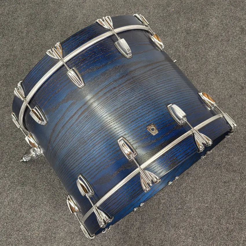 Used Ludwig Classic Oak 4pc Drum Set Blue Burst - Very Good - Drum Center Of Portsmouth