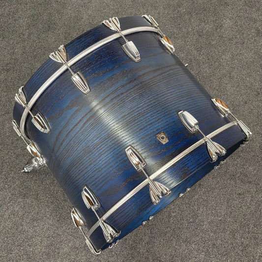 Used Ludwig Classic Oak 4pc Drum Set Blue Burst - Very Good - Drum Center Of Portsmouth