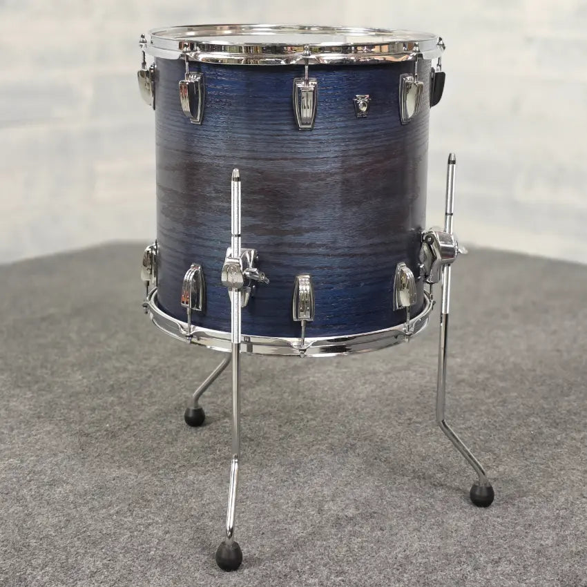Used Ludwig Classic Oak 4pc Drum Set Blue Burst - Very Good - Drum Center Of Portsmouth