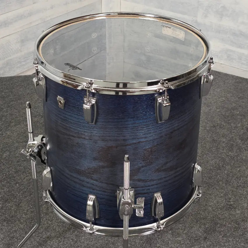 Used Ludwig Classic Oak 4pc Drum Set Blue Burst - Very Good - Drum Center Of Portsmouth