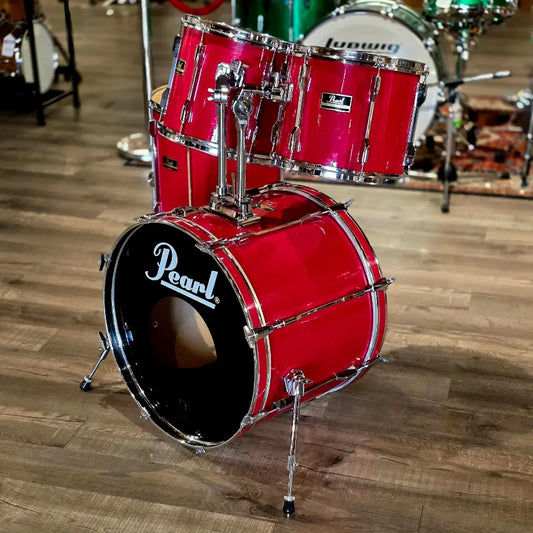 Used Pearl Export 4pc Drum Set Red - Good - Drum Center Of Portsmouth