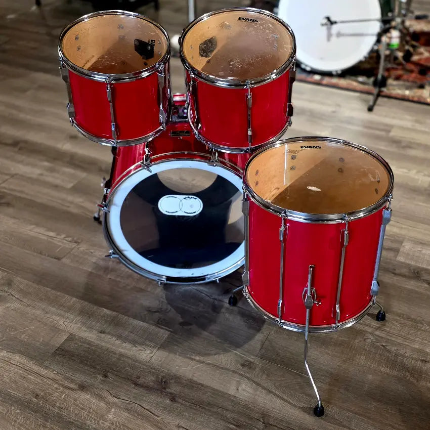 Used Pearl Export 4pc Drum Set Red - Good - Drum Center Of Portsmouth