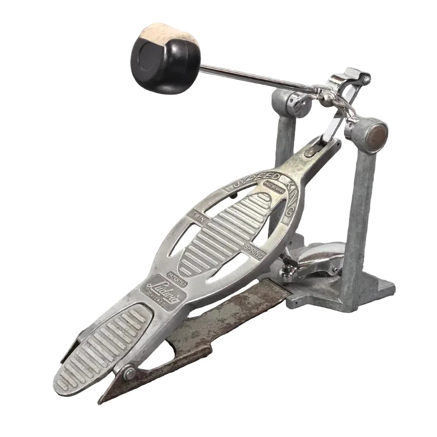 Used Vintage Ludwig Speed King Single Bass Drum Pedal - Good - Drum Center Of Portsmouth