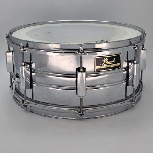 Used Pearl Export Steel Shell Snare Drum 14x6.5 - Good - Drum Center Of Portsmouth