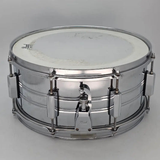 Used Pearl Export Steel Shell Snare Drum 14x6.5 - Good - Drum Center Of Portsmouth