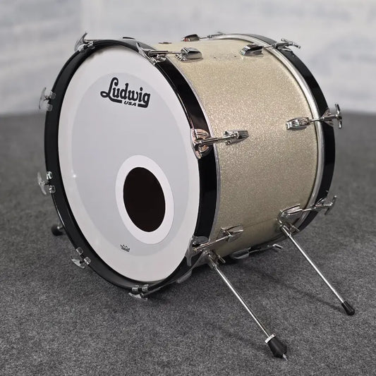 Used Vintage Ludwig 2pc Drum Set Silver Sparkle - Good - Drum Center Of Portsmouth