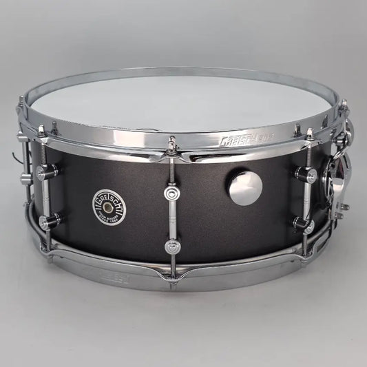 Used Gretsch Brooklyn Standard Snare Drum 14x5.5 Satin Black Metallic - Excellent - Drum Center Of Portsmouth