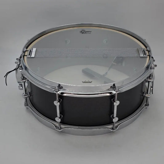 Used Gretsch Brooklyn Standard Snare Drum 14x5.5 Satin Black Metallic - Excellent - Drum Center Of Portsmouth