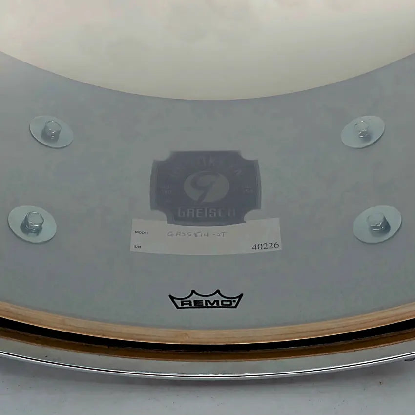 Used Gretsch Brooklyn Standard Snare Drum 14x5.5 Satin Black Metallic - Excellent - Drum Center Of Portsmouth