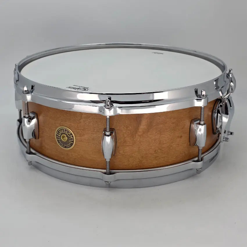 Used Gretsch USA Custom Snare Drum 14x5 Satin Antique Maple - Excellent - Drum Center Of Portsmouth