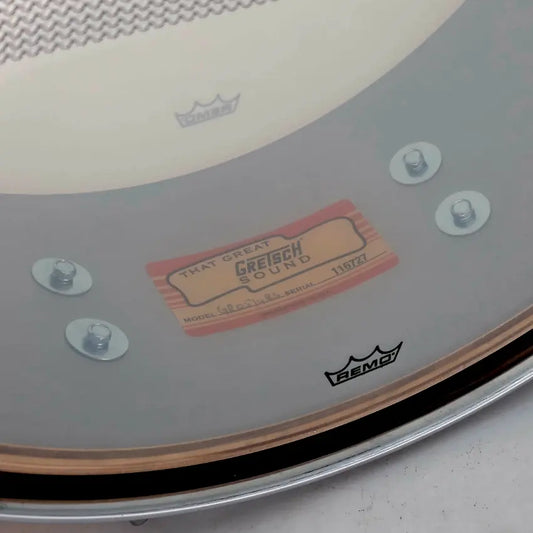 Used Gretsch USA Custom Snare Drum 14x5 Satin Antique Maple - Excellent - Drum Center Of Portsmouth