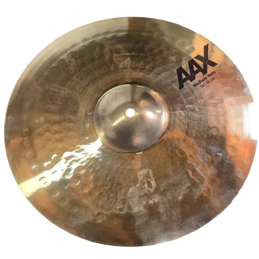 Used Sabian AAX Brilliant Medium Hi Hat Cymbals 14" - Very Good - Drum Center Of Portsmouth