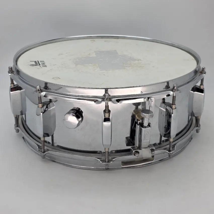 Used Pearl Steel Shell 14x5.5 Snare Drum - Good - Drum Center Of Portsmouth