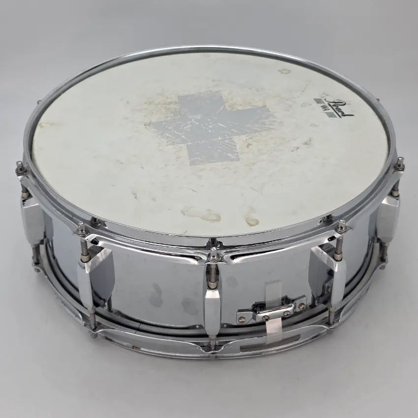 Used Pearl Steel Shell 14x5.5 Snare Drum - Good - Drum Center Of Portsmouth