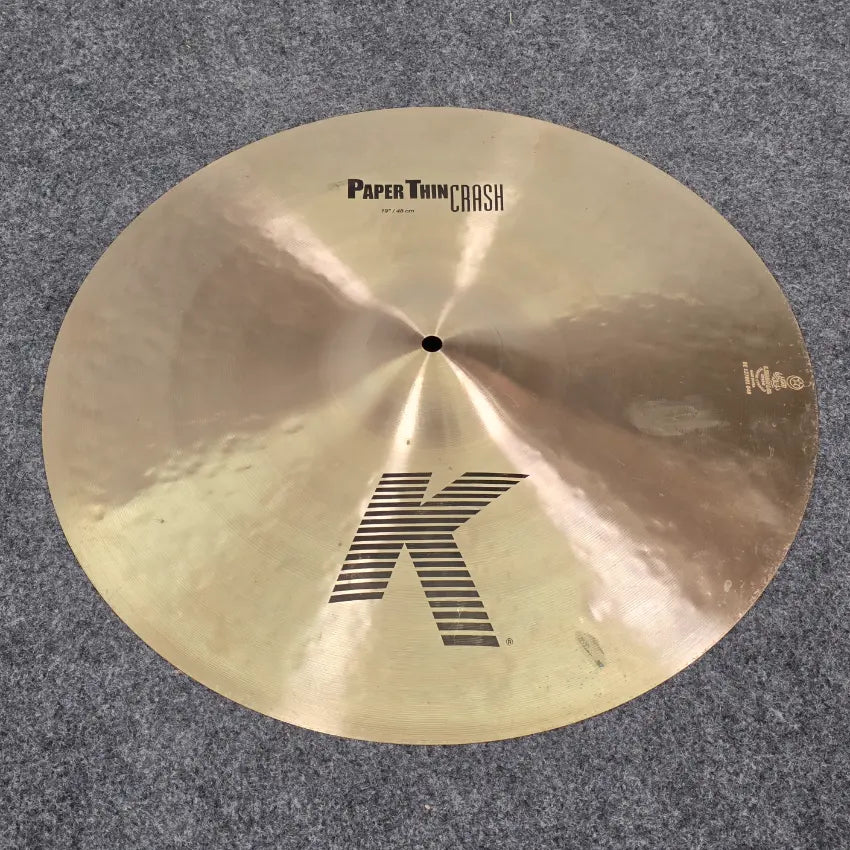 Used Zildjian K Paper Thin Crash Cymbal 19 - Good - Drum Center Of Portsmouth