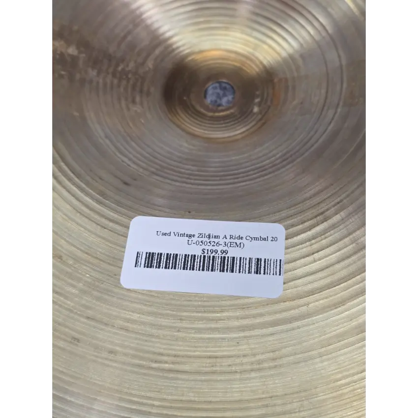 Used Vintage Zildjian A Ride Cymbal 20" - Good - Drum Center Of Portsmouth
