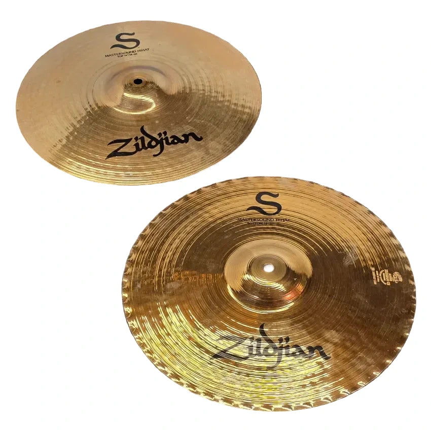 Used Zildjian S Mastersound Hi Hat Cymbals 14" - Very Good - Drum Center Of Portsmouth