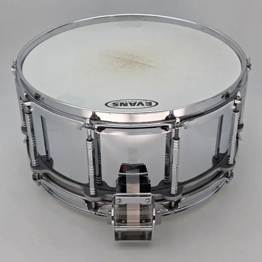 Used Pearl Steel Free Floating Snare Drum 14x6.5 - Very Good - Drum Center Of Portsmouth