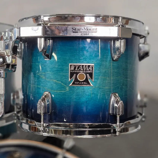 Used Tama Superstar Classic 6pc Drum Set Blue Lacquer Burst - Good - Drum Center Of Portsmouth
