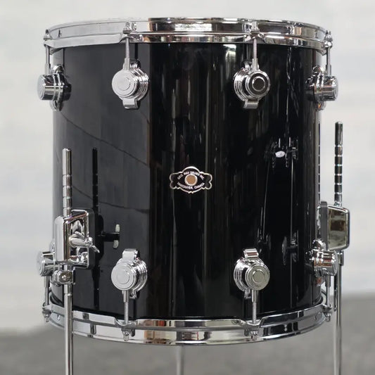 Used George Way Aristocrat Studio 3pc Drum Set 20/12/14 Piano Black - Very Good - Drum Center Of Portsmouth