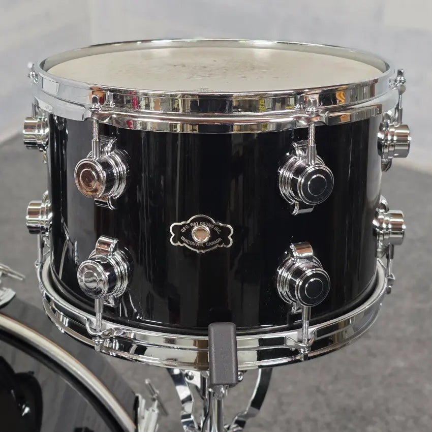 Used George Way Aristocrat Studio 3pc Drum Set 22/12/16 Piano Black - Good - Drum Center Of Portsmouth
