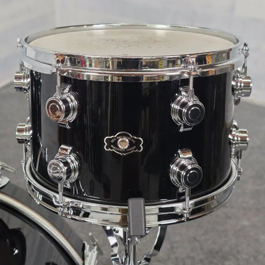 Used George Way Aristocrat Studio 3pc Drum Set 22/12/16 Piano Black - Good - Drum Center Of Portsmouth