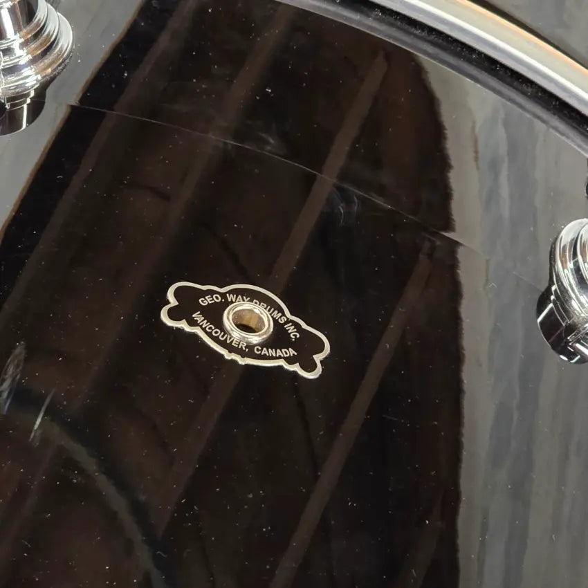 Used George Way Aristocrat Studio 3pc Drum Set 22/12/16 Piano Black - Good - Drum Center Of Portsmouth