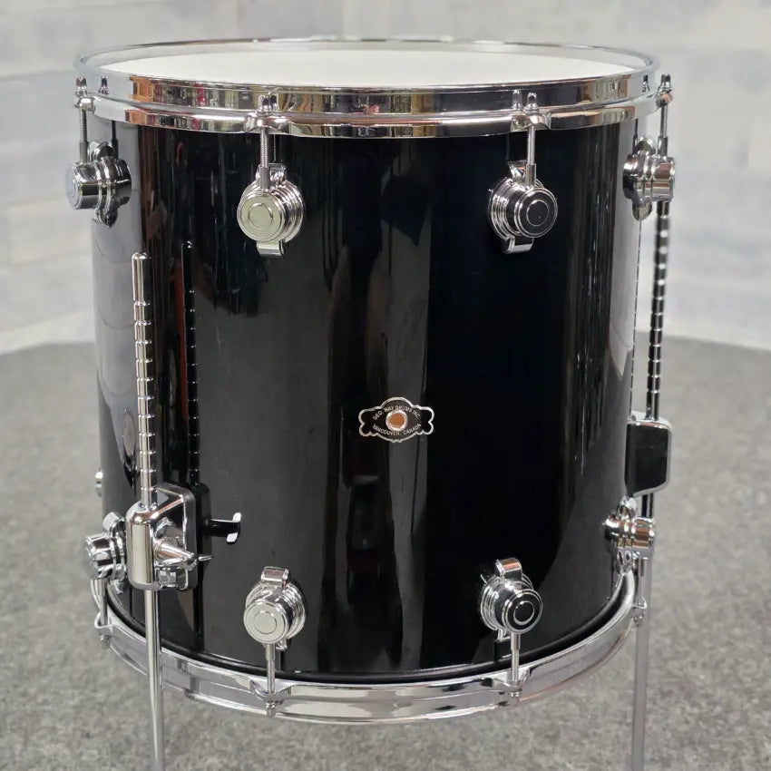 Used George Way Aristocrat Studio 3pc Drum Set 22/12/16 Piano Black - Good - Drum Center Of Portsmouth