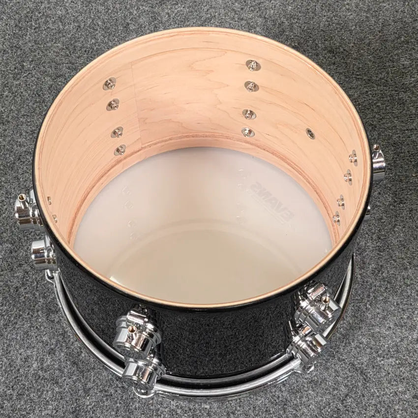 Used George Way Aristocrat Studio 3pc Drum Set 22/12/16 Piano Black - Good - Drum Center Of Portsmouth