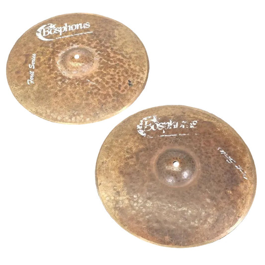 Used Bosphorus Ferrit Hi Hat Cymbals 14" - Good - Drum Center Of Portsmouth